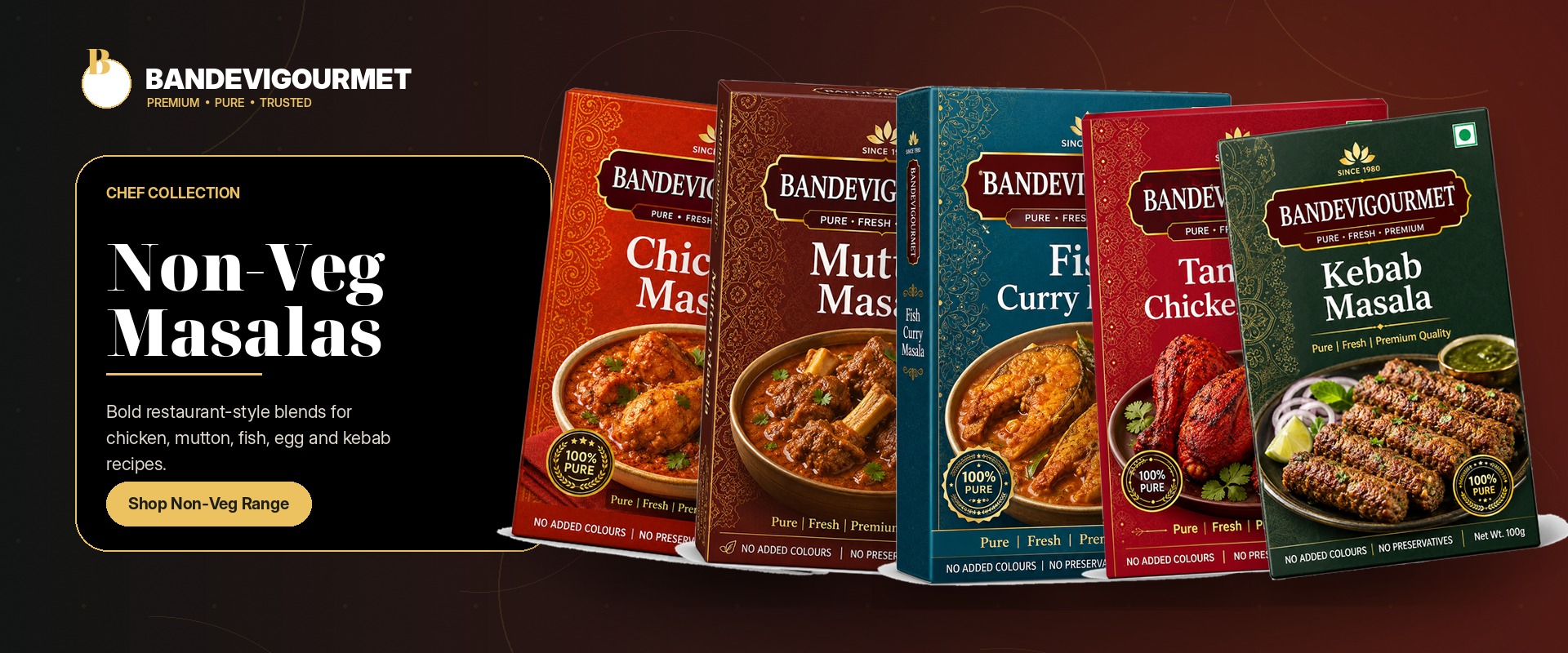 BandEvi Gourmet chef non-veg masala collection