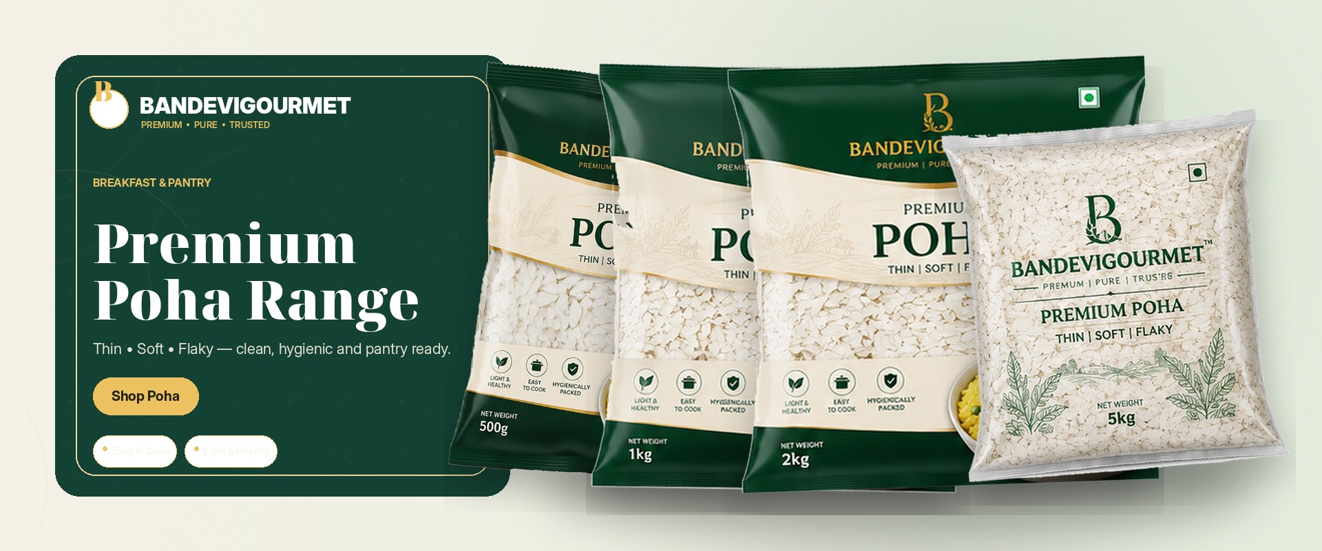 BandEvi Gourmet premium poha range